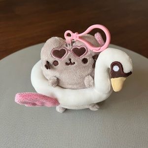 Pusheen Cat in Swan Floatie Backpack clip